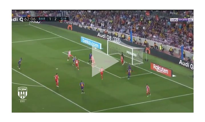 Pique strzela gola na 2-2 z Gironą! [VIDEO]